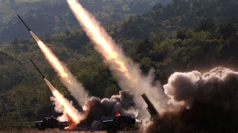 North Korea fires 2 short-range missiles into the sea as US docks nuclear submarine in South Korea